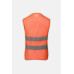 Fabric Orange Safety Vest with Two Reflective Tape